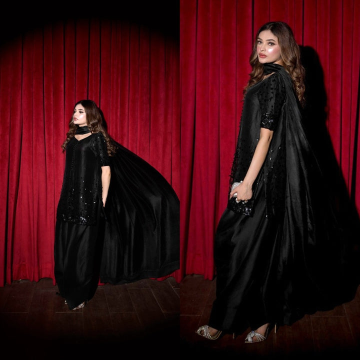 GULNAR BLACK - HEMEL SILK