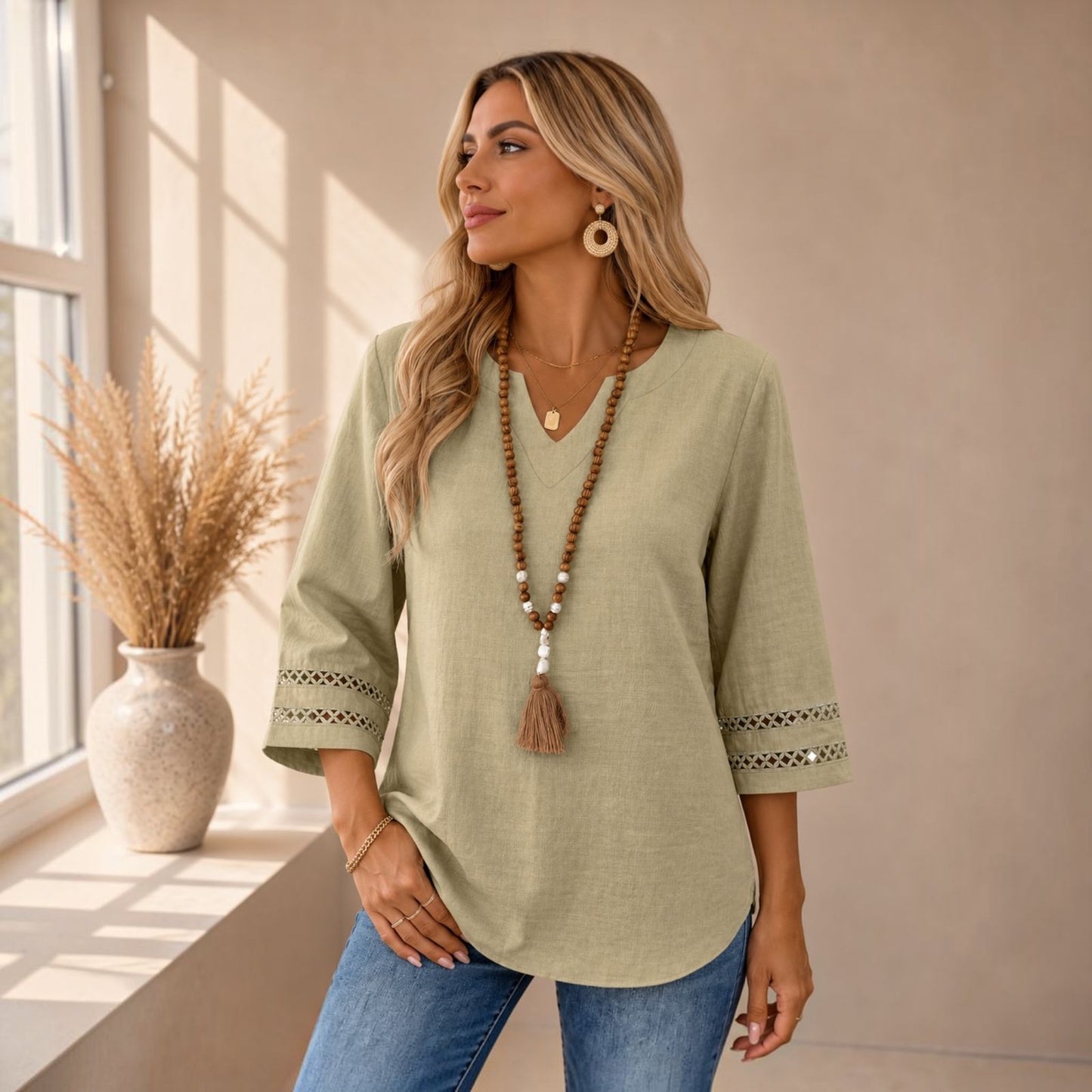 Boho Floral Tops