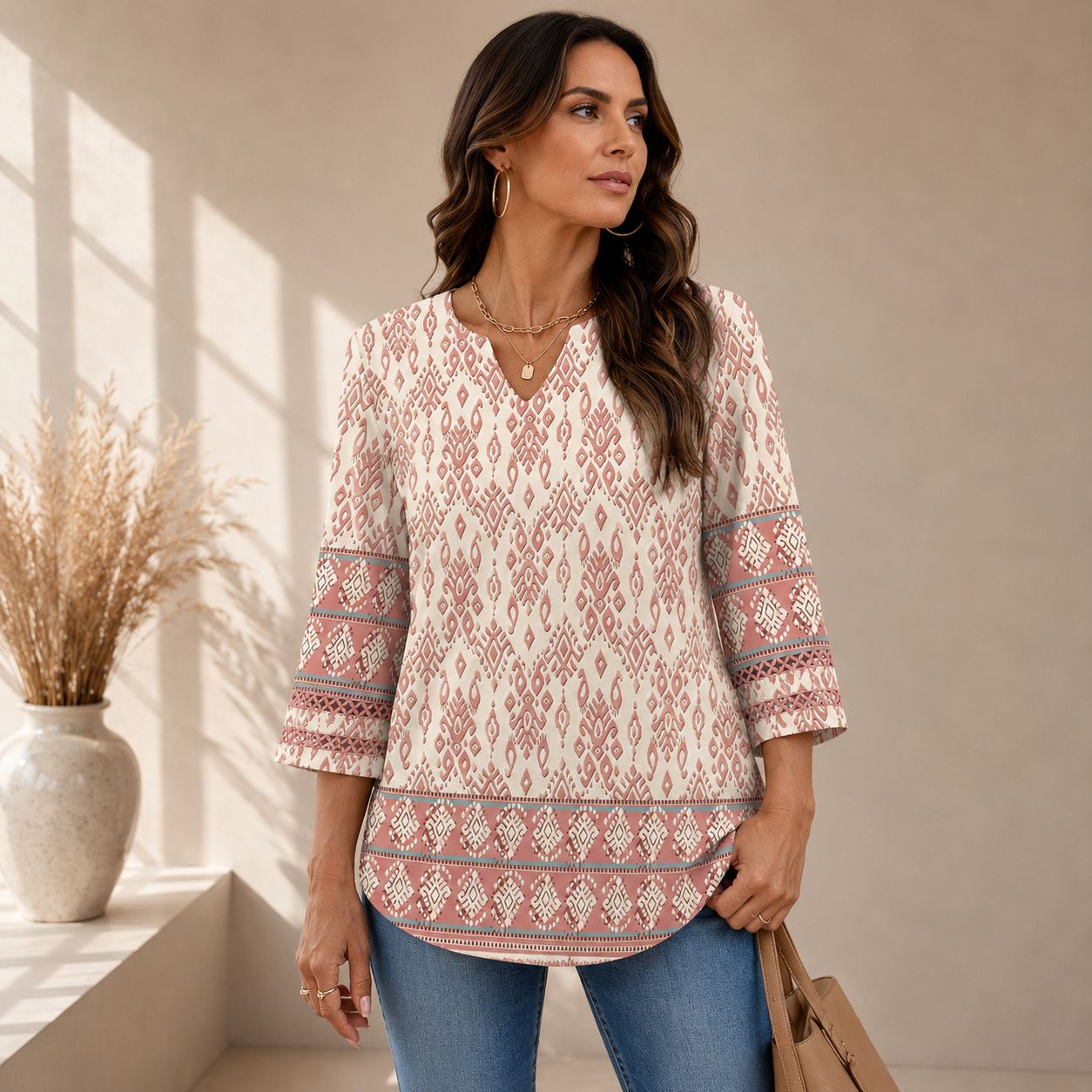 Boho Floral Tops