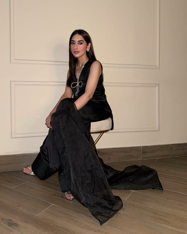 MALEEHA BLACK - HEMEL SILK